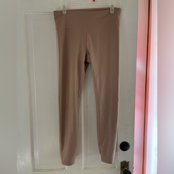 Athleta 3/4 Pink Sparkle Leggings - Picture 1 of 5